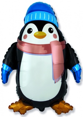 Winter Penguin 39'' Super Shape Foil Balloon